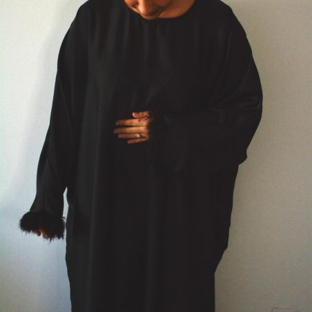 Abaya Sicilienne Noir